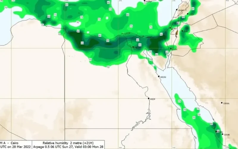 الأرصاد تحذر من موجة رمال مثارة تضرب الوجه البحري وتخفض مستوى الرؤية